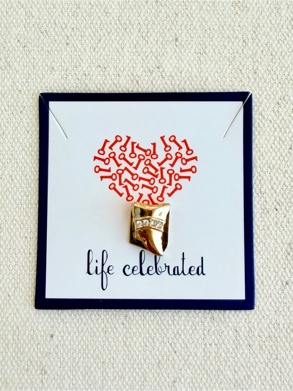 *Shark Tooth Charm* KEEP COLLECTIVE Retired Gold